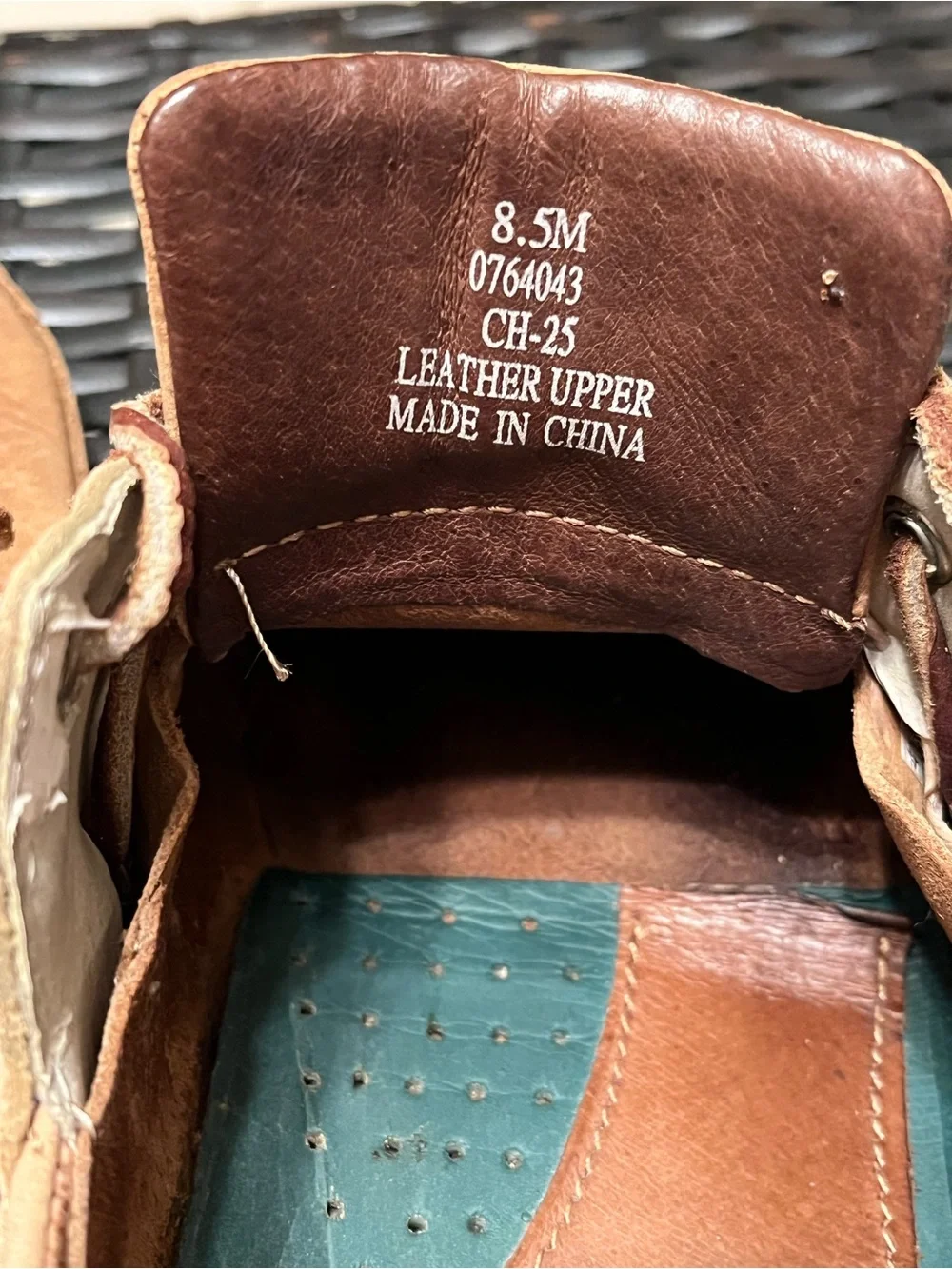 Sperry Classic Men's Tan Leather Boat Shoes Size 8.5